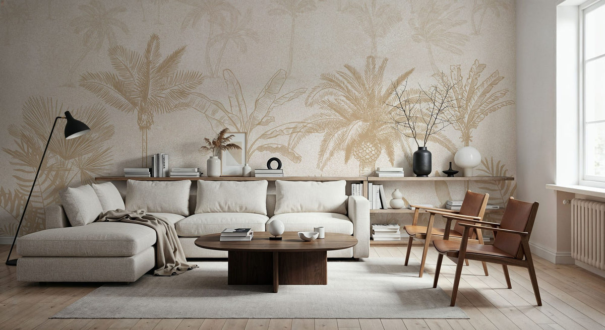 Palm Reverie Mural Wallpaper - room preview 04