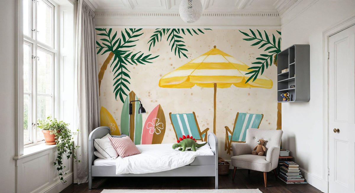 Beach Day I Mural Wallpaper - room preview 04