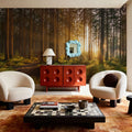 Silent Forest Mural Wallpaper - room preview 04