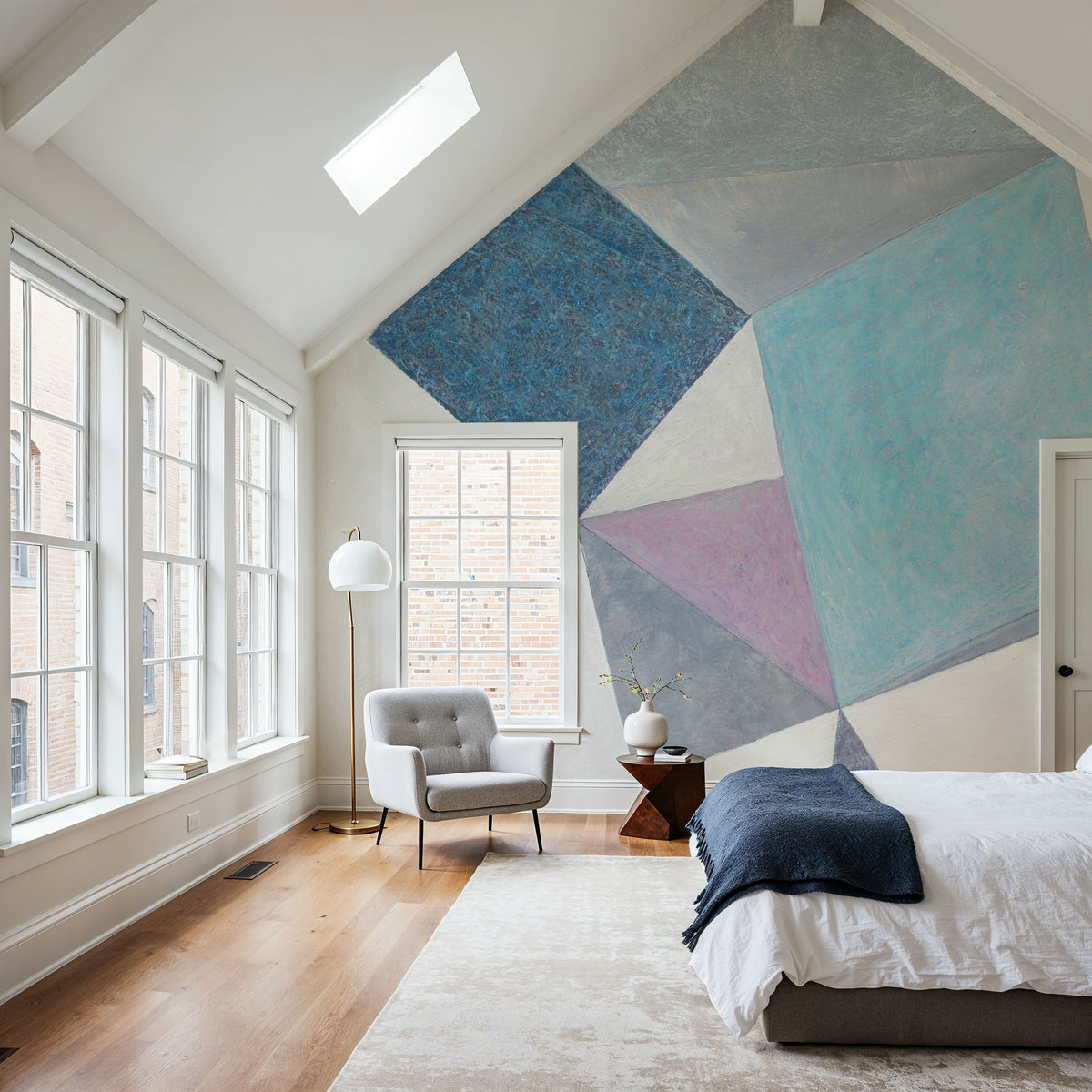 Paper Cut Cubes Mural Wallpaper - room preview 04