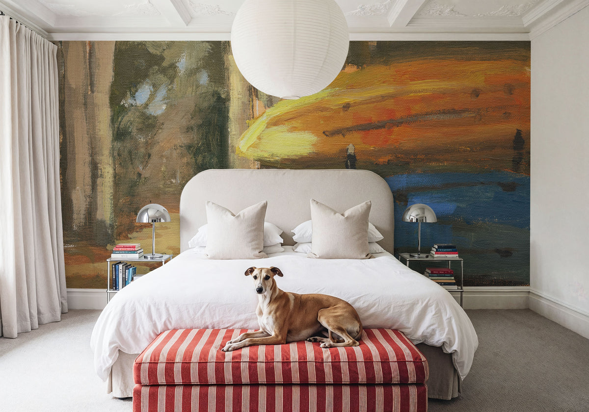 Kayaks Ready Mural Wallpaper - room preview 04