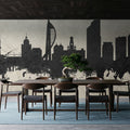 Portsmouth England Skyline Concrete Mural Wallpaper - room preview 04