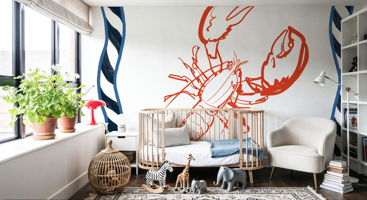Sea Doodles III Mural Wallpaper - room preview 04