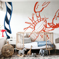 Sea Doodles III Mural Wallpaper - room preview 04