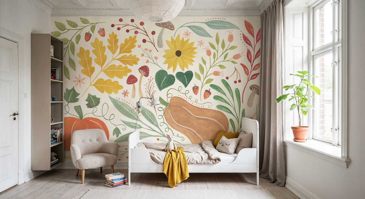 Mod Harvest Mural Wallpaper - room preview 04