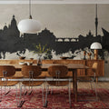 Dresden Germany Skyline Concrete Mural Wallpaper - room preview 04