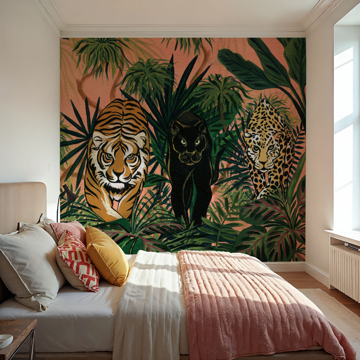 Boho Jungle Prowlers Mural Wallpaper - room preview 04