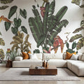 Parrots Jungle, Green Mural Wallpaper - room preview 04