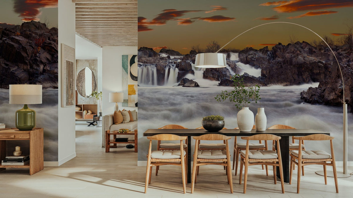 Potomac Waterfalls Mural Wallpaper - room preview 04