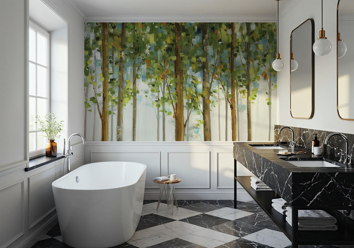 Forest Study I Mural Wallpaper - room preview 04