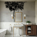 Wonderful Wildflowers VIII Neutral Mural Wallpaper - room preview 04