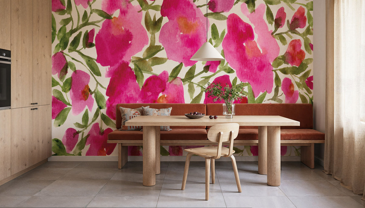 Rose Blooms Mural Wallpaper - room preview 04