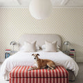Medallion Trellis, Sunflower Mural Wallpaper - room preview 04