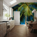 Azure Palms Vertical Mural Wallpaper - room preview 04