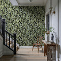 Olive Branch Mural Wallpaper - Warm Tone - room preview 04