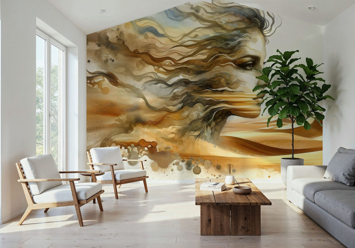Whispers of Desert Wind Mural Wallpaper - room preview 04
