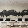 Milton Keynes England Skyline Concrete Mural Wallpaper - room preview 04