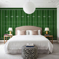 Gridiron Mural Wallpaper - room preview 04