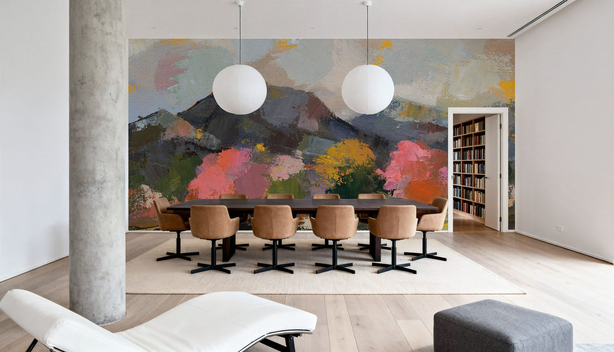 Sunset in April Mural Wallpaper - room preview 04