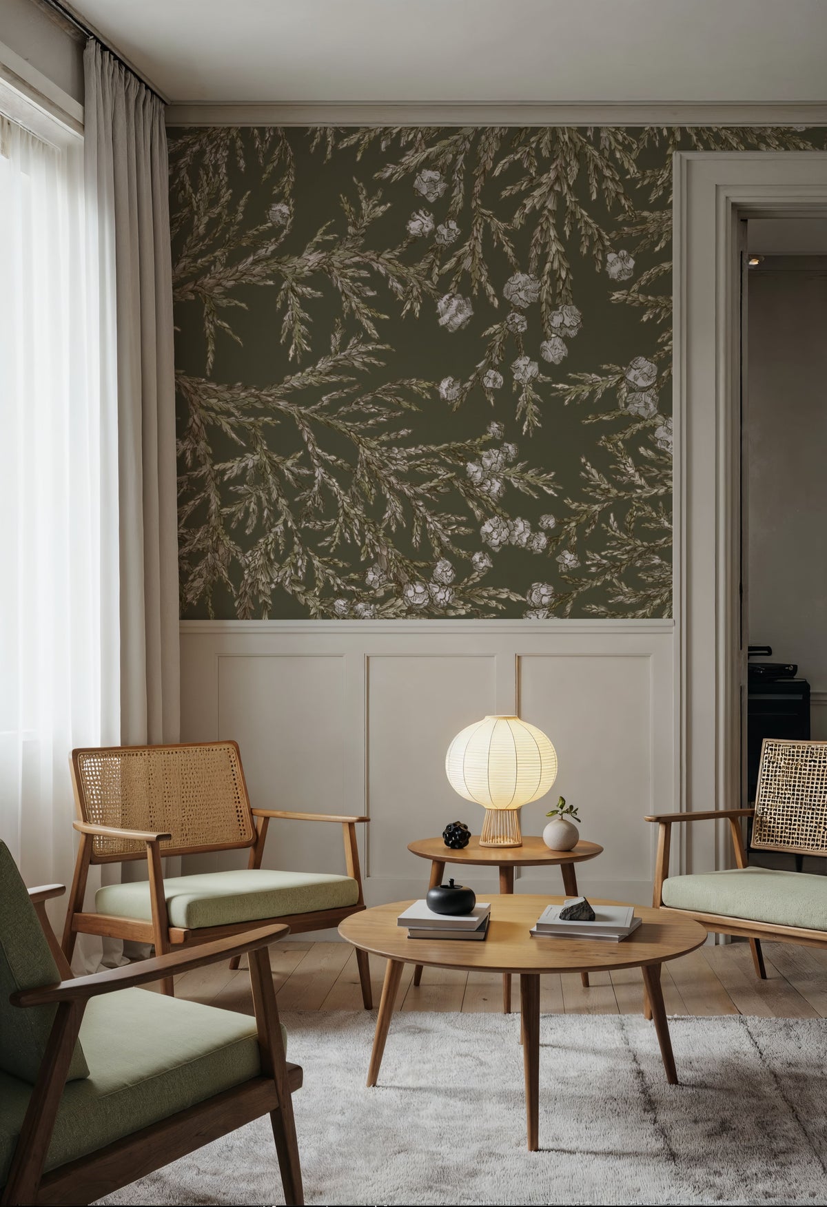 Whisper Bloom Mural Wallpaper - room preview 04