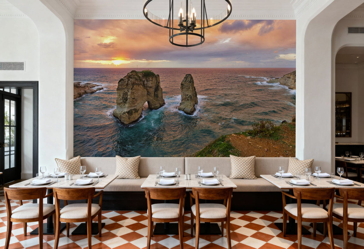 Sunset Sentinels Mural Wallpaper - room preview 04