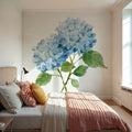 Blue Hydrangea I Mural Wallpaper - room preview 04