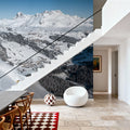 Skiing the Alps Mural Wallpaper - room preview 04