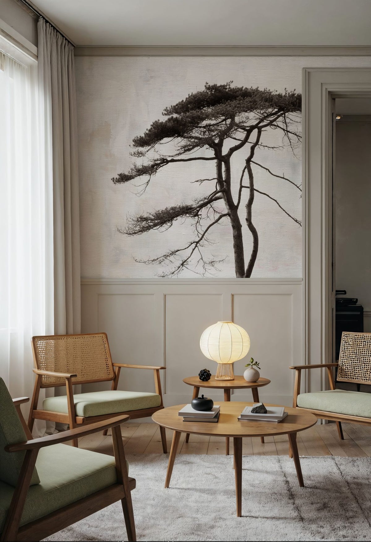 Stokenham Tree Mural Wallpaper - room preview 04