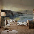 Winter Lake Mural Wallpaper - Neutral Tone - room preview 04