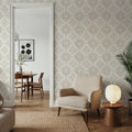 Tile It Up White Mural Wallpaper - room preview 04