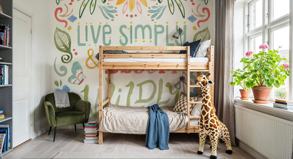 Wild Blooms V Mural Wallpaper - room preview 04