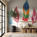 Rainbow Feathers IV Mural Wallpaper - room preview 04