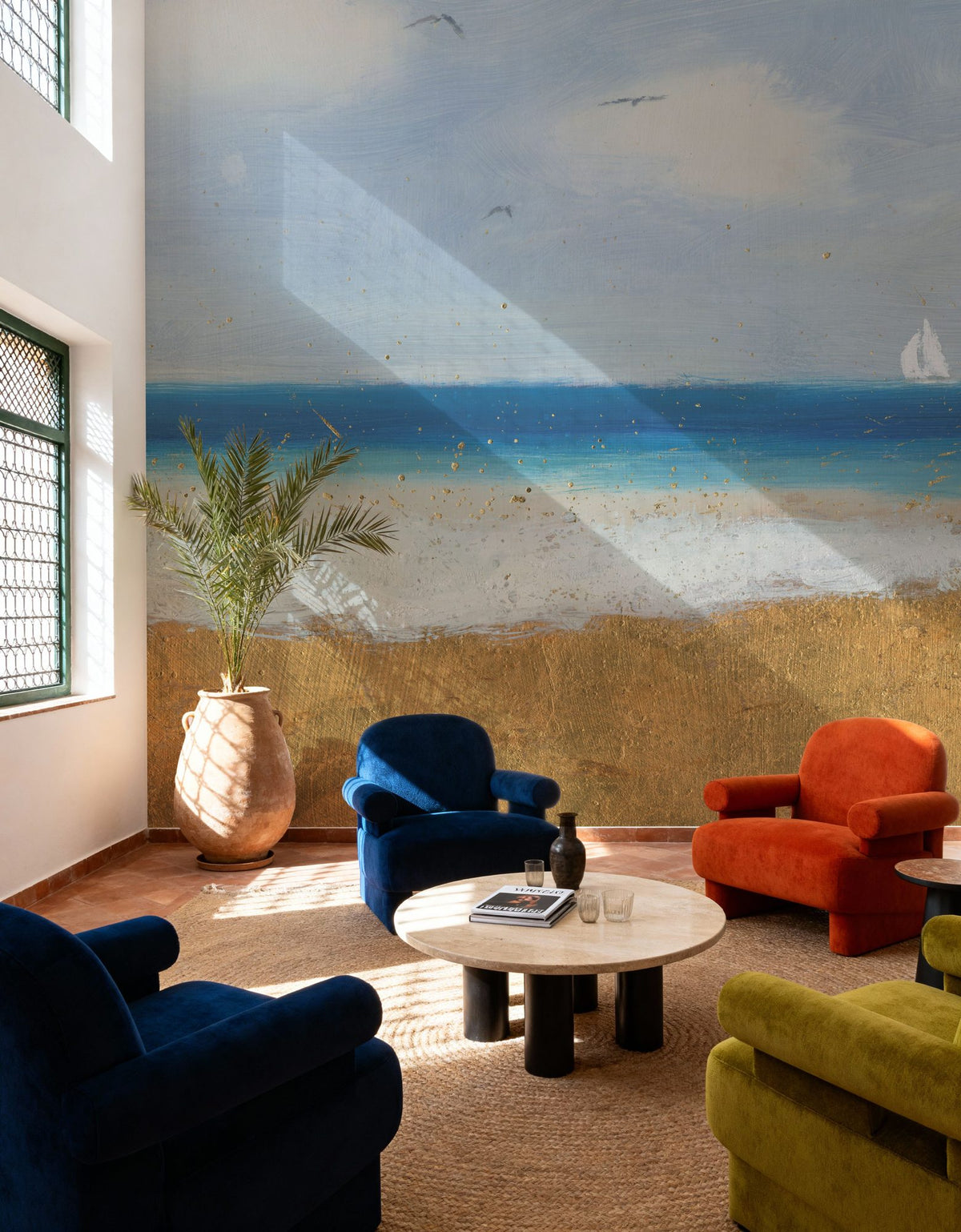 Beach Horizon Mural Wallpaper - room preview 04