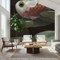 Lily Pond Koi Mural Wallpaper - room preview 04