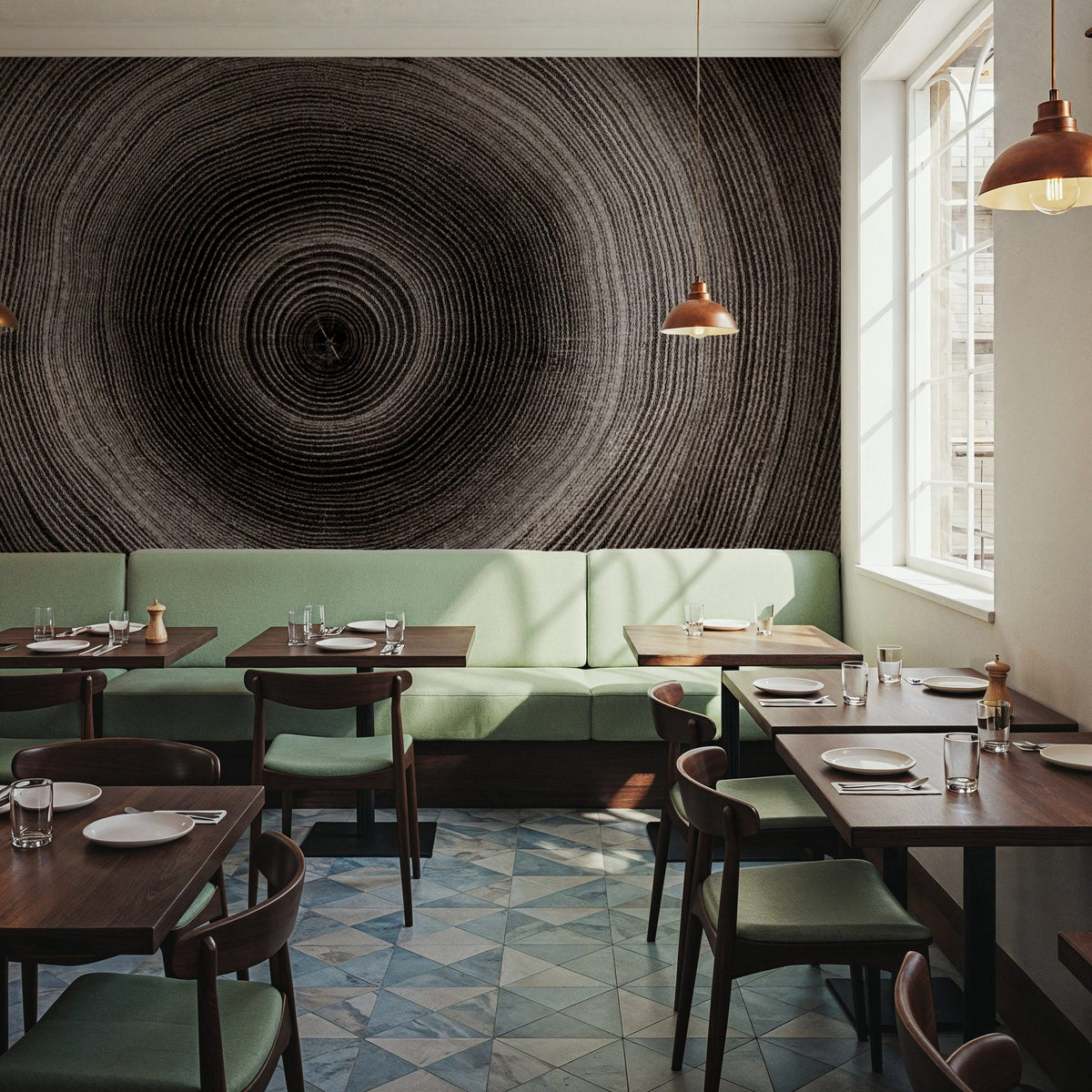 Timber Core Mural Wallpaper - Neutral Tone - room preview 04
