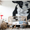 Puppy Rolls Mural Wallpaper - room preview 04