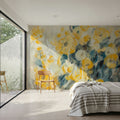 Flowers on a Rainy Day Mural Wallpaper - room preview 04