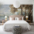 Peaceful Lake Mural Wallpaper - room preview 04