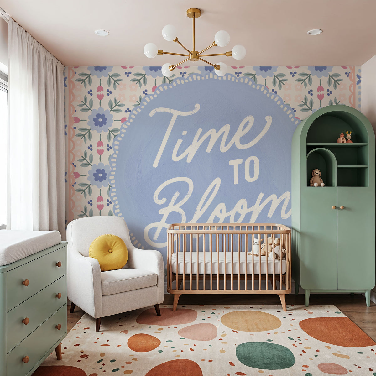Blooming Spring IV Mural Wallpaper - room preview 04