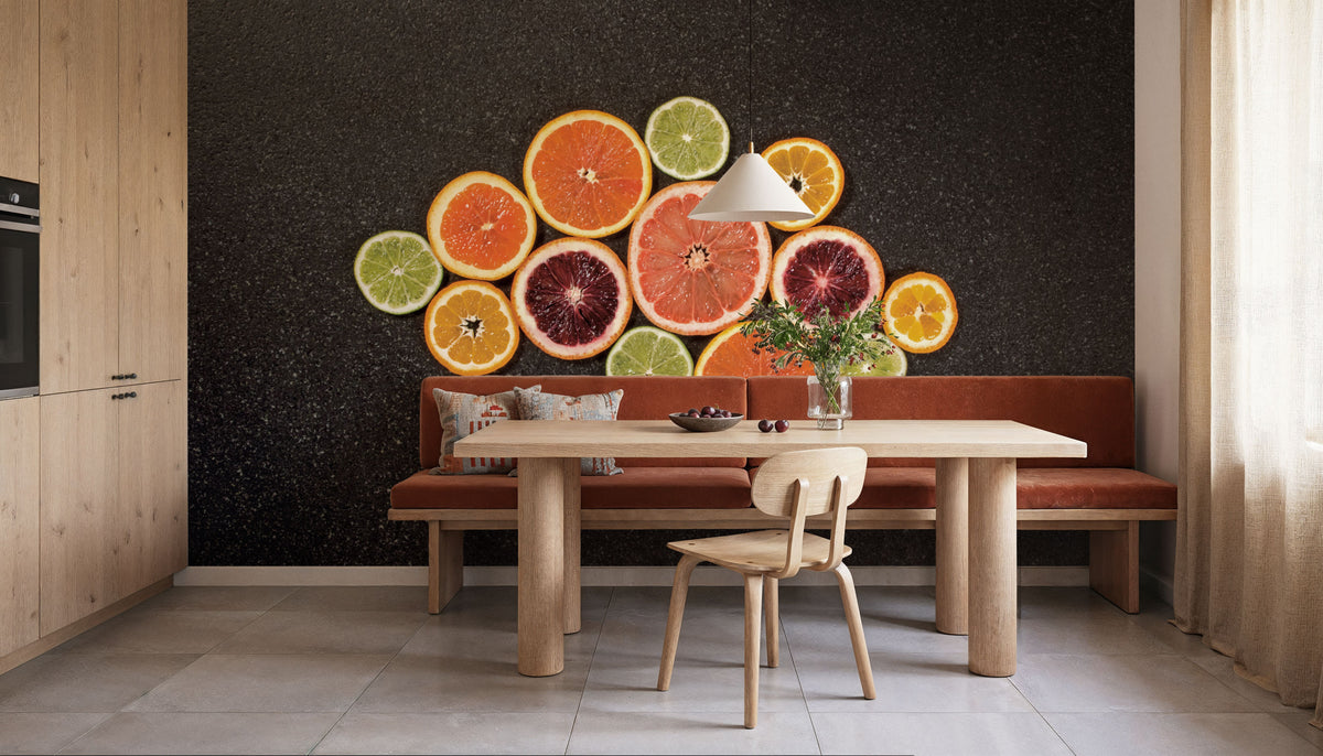 Citrus Drama I Mural Wallpaper - room preview 04