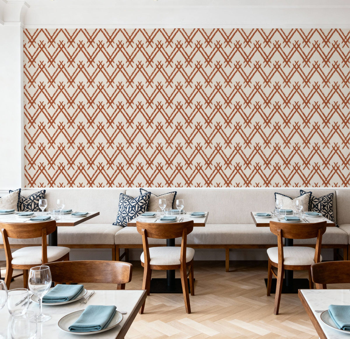 Woodland Tops Brown Mural Wallpaper - room preview 04