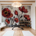 Floral Simplicity Mural Wallpaper - room preview 04