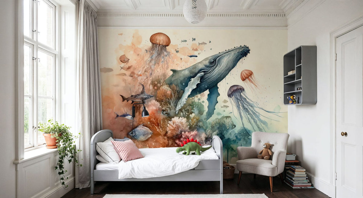 Ocean Whispers Mural Wallpaper - room preview 04