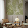 Secret Leaves Mural Wallpaper - Warm Tone - room preview 04