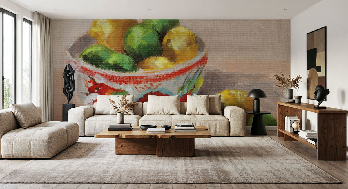 Citrus in Dragon Bowl Mural Wallpaper - room preview 04