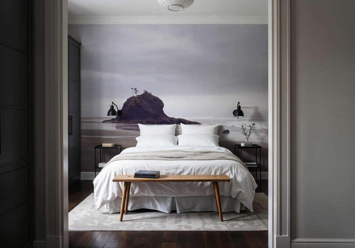 Misty Coastal Haven Mural Wallpaper - room preview 04