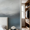 The Silent Horizon, Dusty Blue Mural Wallpaper - room preview 04