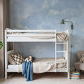 Painted Dreamy Clouds, Bright Blue Mural Wallpaper - room preview 04