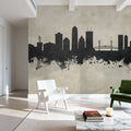 Jacksonville Florida Skyline Concrete Mural Wallpaper - room preview 04