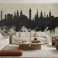 Glasgow Scotland Skyline Concrete Mural Wallpaper - room preview 04